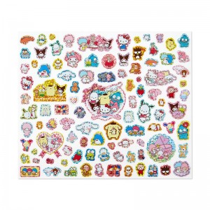 Sanrio 100-Piece Glitter Sticker Sheet Sanrio Characters Sticker Sheet USA | MFXPQ-1957