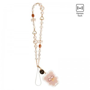 Sanrio Badtz-maru Latte Bear Beaded Charm Mobile Phone Sanrio Characters Wrist Straps USA | OVBXF-0154