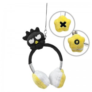 Sanrio Badtz-maru Plush Headphones Sanrio Characters Bag Charm USA | OBVLY-3482