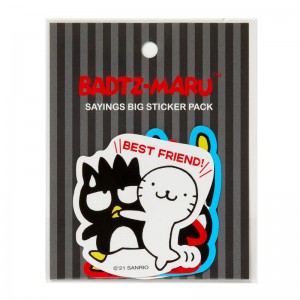 Sanrio Badtz-maru Sayings Big Sanrio Characters Sticker Pack USA | PTIYU-6785