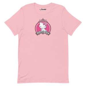 Sanrio Charmmykitty Fancy Logo Apparel T-Shirt USA | FJNIX-9523