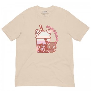 Sanrio Chococat Bubble Tea Apparel Tee USA | LPXKS-8536