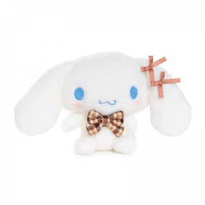 Sanrio Cinnamoroll 7" Plush (Mocha Check Series) Sanrio Characters Plushies USA | RZKQS-1853