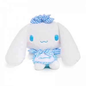 Sanrio Cinnamoroll 8" Plush (Gingham Cafe Cinnamon) Sanrio Characters Plushies USA | WJLYN-5842