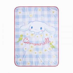 Sanrio Cinnamoroll Blue Gingham Throw Sanrio Characters Blanket USA | KTVFM-4972