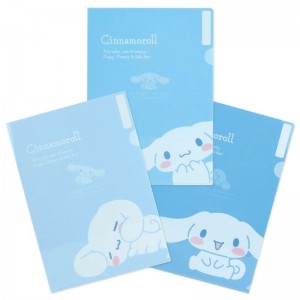 Sanrio Cinnamoroll Expressions 3-pc Clear Set Sanrio Characters File Folder USA | QGPMZ-4816