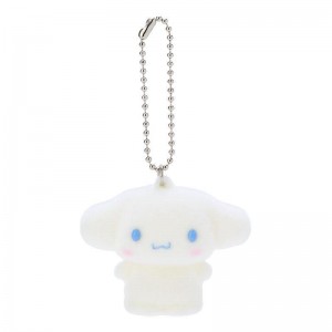 Sanrio Cinnamoroll Flocked Mascot Accessories Keychain USA | WZENO-3170