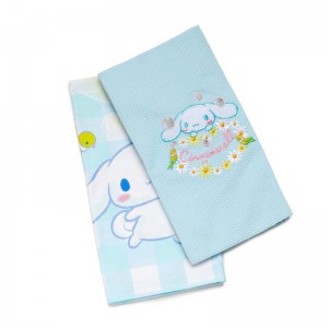 Sanrio Cinnamoroll Gingham Floral Kitchen Set Sanrio Characters Towel USA | SJKDE-8791