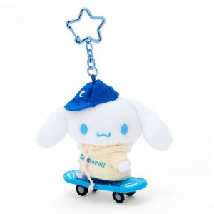 Sanrio Cinnamoroll Plush Mascot (Sk8r Squad Series) Sanrio Characters Keychain USA | KVGCH-1637