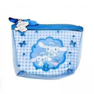 Sanrio Cinnamoroll Zipper (Gingham Paperboy Series) Sanrio Characters Pouch USA | SALDH-0942