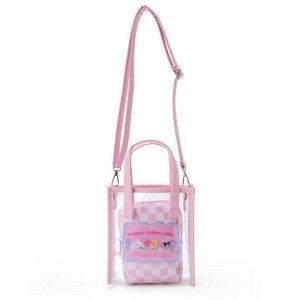 Sanrio Clear Convertible Mini (Pastel Check Series) Sanrio Characters Tote USA | ILHUW-0789