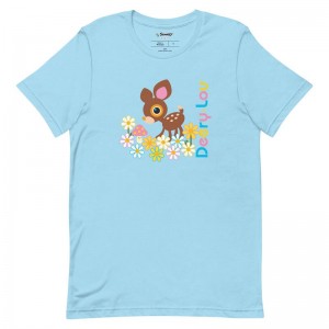 Sanrio Deery-Lou Floral Meadow Apparel Tee USA | KBDMC-7964