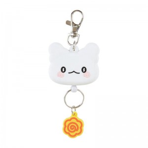 Sanrio Hanamaruobake Bestie Face Reel Accessories Keychain USA | FGDOK-7205