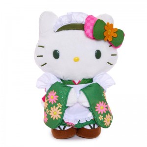 Sanrio Hello Kitty 10" Standing Plush (Matcha Sweets Series) Sanrio Characters Plushies USA | DMQOS-3045