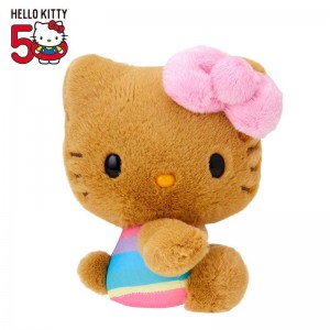 Sanrio Hello Kitty 50th Anniv. Plush Mascot (Beach Day) Sanrio Characters Plushies USA | QLIVT-9043