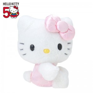 Sanrio Hello Kitty 50th Anniv. Plush Mascot (Pink Quilted) Sanrio Characters Plushies USA | EXGKF-8564