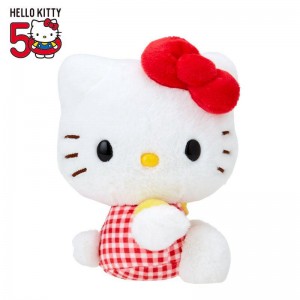 Sanrio Hello Kitty 50th Anniv. Plush Mascot (Red Gingham) Sanrio Characters Plushies USA | VJQIK-8051