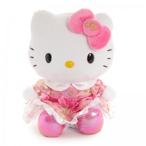 Sanrio Hello Kitty 50th Anniversary 2024 Limited Edition 15" Plush Sanrio Characters Plushies USA | NKTVA-5846