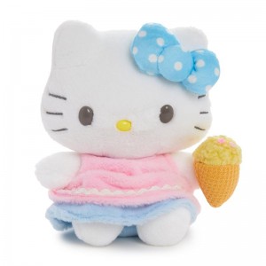 Sanrio Hello Kitty 7" Plush (Ice Cream Dream Series) Sanrio Characters Plushies USA | VRQXI-5916