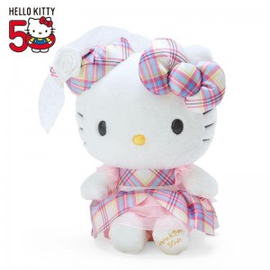 Sanrio Hello Kitty 8" Plush (Hello Kitty Dress Tartan Series) Sanrio Characters Plushies USA | AKZTU-1502