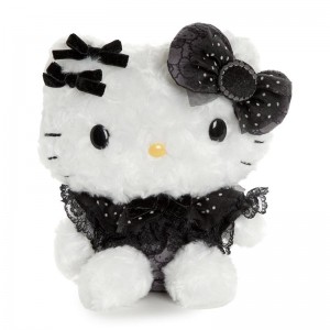 Sanrio Hello Kitty 8" Plush (Pretty Pose Monochrome Series) Sanrio Characters Plushies USA | SCJFR-9485