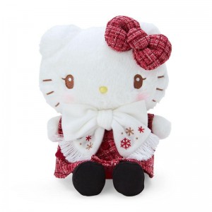 Sanrio Hello Kitty 9" Plush (Winter Tweed Series) Sanrio Characters Plushies USA | MVFXE-1027