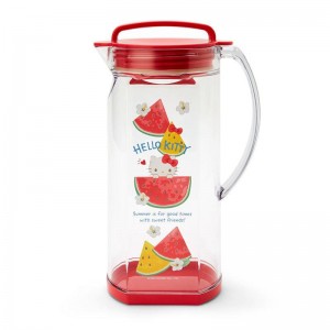 Sanrio Hello Kitty Acrylic Water Pitcher (Summer Weather) Sanrio Characters Water Bottle USA | ENSIF-7906