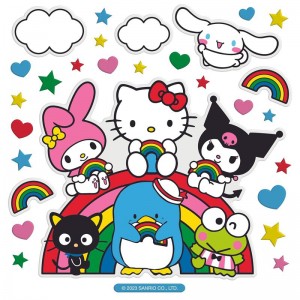 Sanrio Hello Kitty And Friends x Pipsticks Rainbow Pals Super Big Sanrio Characters Puffy Stick USA | AWOMS-0162