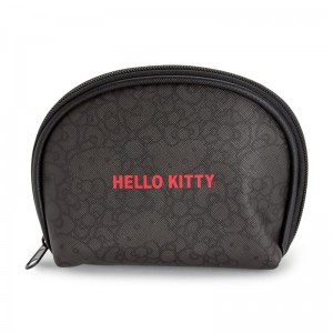 Sanrio Hello Kitty Black Zipper (High Impact Series) Sanrio Characters Pouch USA | WNFBJ-2618