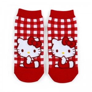 Sanrio Hello Kitty Checkered Ankle Sanrio Characters Socks USA | RMYVC-0178