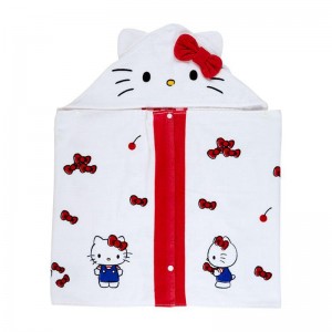 Sanrio Hello Kitty Cherry Kids Hooded Towel Sanrio Characters Towel USA | RILGY-4679