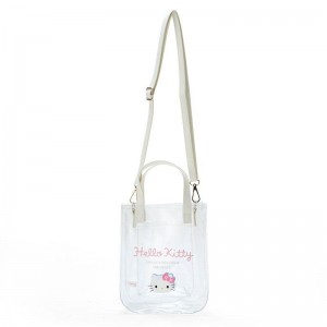 Sanrio Hello Kitty Clear 2-Way Mini Sanrio Characters Tote USA | VPJOC-8147