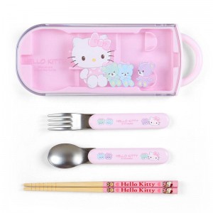 Sanrio Hello Kitty Everyday Utensil Set Sanrio Characters Trio USA | MVTFQ-2389