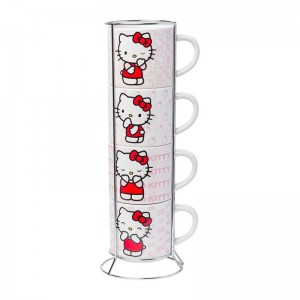 Sanrio Hello Kitty Expressions 5-Piece Ceramic Stack Sanrio Characters Mug USA | OSCBF-5793