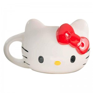 Sanrio Hello Kitty Face Sculpted (Red) Sanrio Characters Mug USA | NGFOE-3289