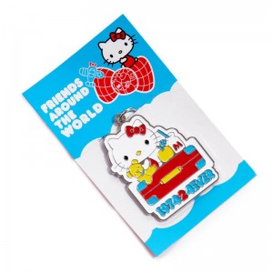 Sanrio Hello Kitty Friends Around The World 45th Anniversary Enamel Sanrio Characters Keychain USA | DAITE-2385