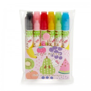 Sanrio Hello Kitty Fruit Scented Marker Set Sanrio Characters Maker USA | SJPBW-4025