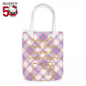 Sanrio Hello Kitty (Hello Kitty Dress Tartan Series) Sanrio Characters Tote USA | ISGLO-5907