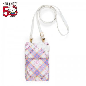 Sanrio Hello Kitty (Hello Kitty Dress Tartan Series) Sanrio Characters Phone Bag USA | OMRGQ-9430