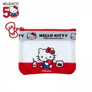 Sanrio Hello Kitty Mini Flat (Hello, Everyone! Series) Sanrio Characters Pouch USA | OCGXV-9107