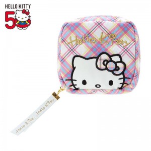 Sanrio Hello Kitty Mini Zipper (Hello Kitty Dress Tartan Series) Bags Pouch USA | ZWQBO-7596