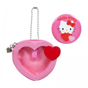 Sanrio Hello Kitty Mini and Pin Set (Big Heart Series) Sanrio Characters Pouch USA | VEITY-6129