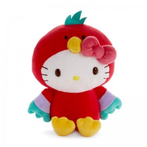 Sanrio Hello Kitty Parrot 7" Plush (Tropical Animal Series) Sanrio Characters Plushies USA | PYTUC-5629