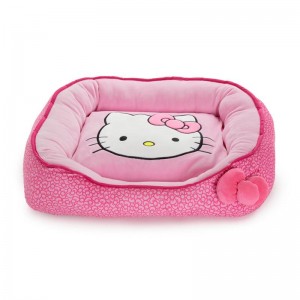 Sanrio Hello Kitty Pink Pet Bolster Bed (Small) Sanrio Characters Pet Bolster Bed USA | BTMHQ-7316