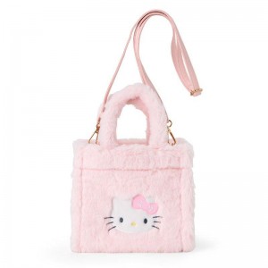 Sanrio Hello Kitty Plush 2-Way Mini Bags Tote USA | TLMKC-7369