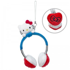 Sanrio Hello Kitty Plush Headphones Sanrio Characters Bag Charm USA | VDJYX-0641