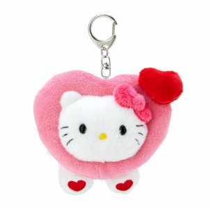 Sanrio Hello Kitty Plush Mascot (Big Heart Series) Sanrio Characters Keychain USA | ZNMUK-2983