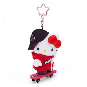 Sanrio Hello Kitty Plush Mascot (Sk8r Squad Series) Accessories Keychain USA | QGCJB-6752