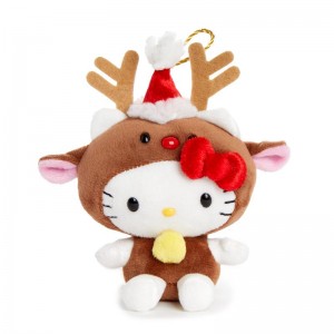 Sanrio Hello Kitty Plush Reindeer Ornament Sanrio Characters Plushies USA | MOAEJ-9316