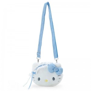 Sanrio Hello Kitty Plush (Sky Blue Series) Sanrio Characters Crossbody Bag USA | SBCAR-2150